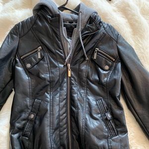 Faux leather jacket